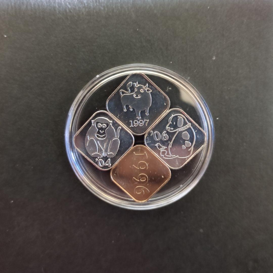 造幣局年銘板純銀三種セット計 13.0g