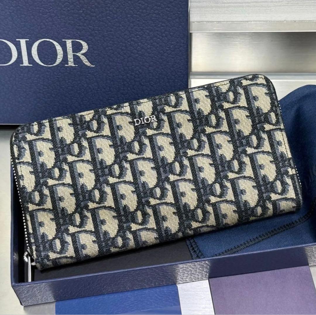 【DIOR】diorディオール オブリーク ジャカード ジップウォレット DIOR | ジップウォレット ディオール オブリーク ジャカード