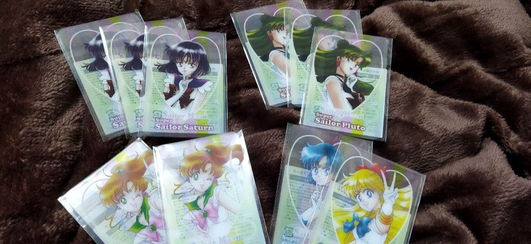 内袋未開封】セーラームーン 明治ローソン オリジナルクリアカード 5種