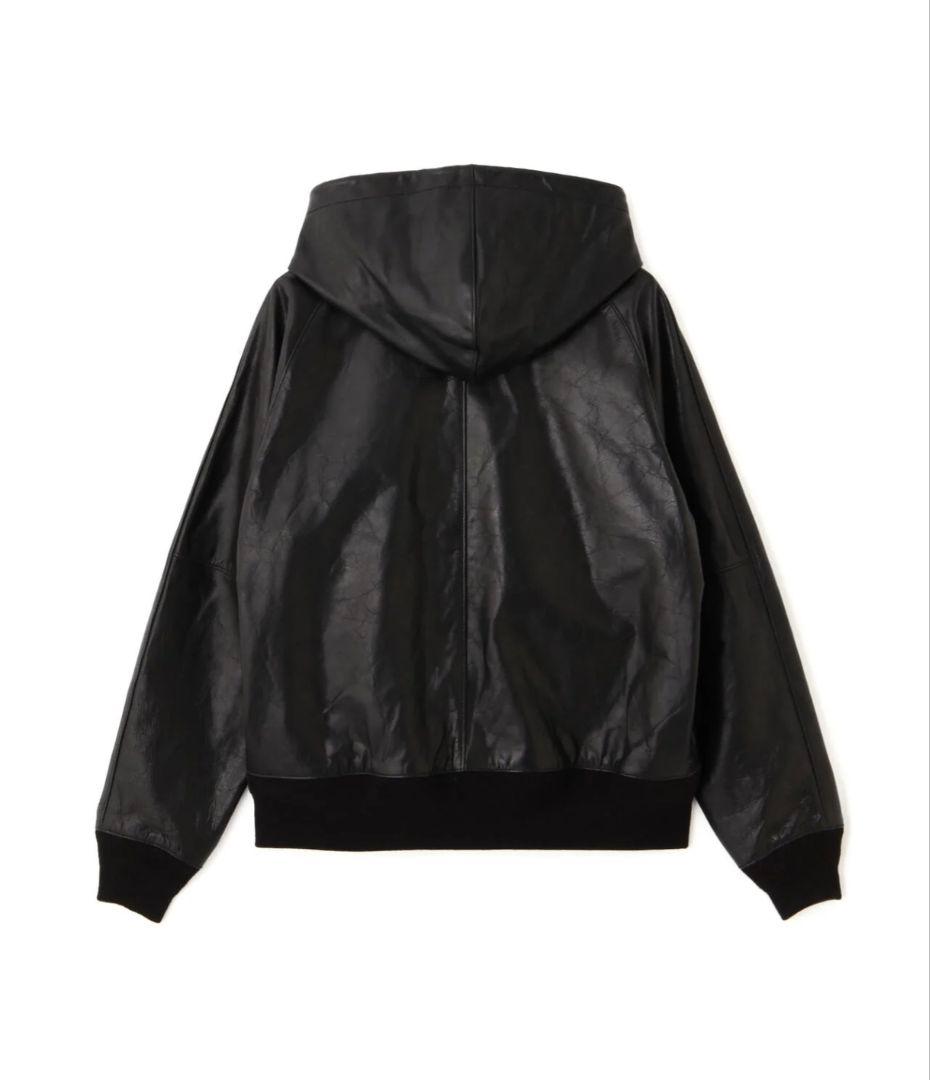 ジャケット・アウター Schott Leather Hooed Jacket \"Black\"
