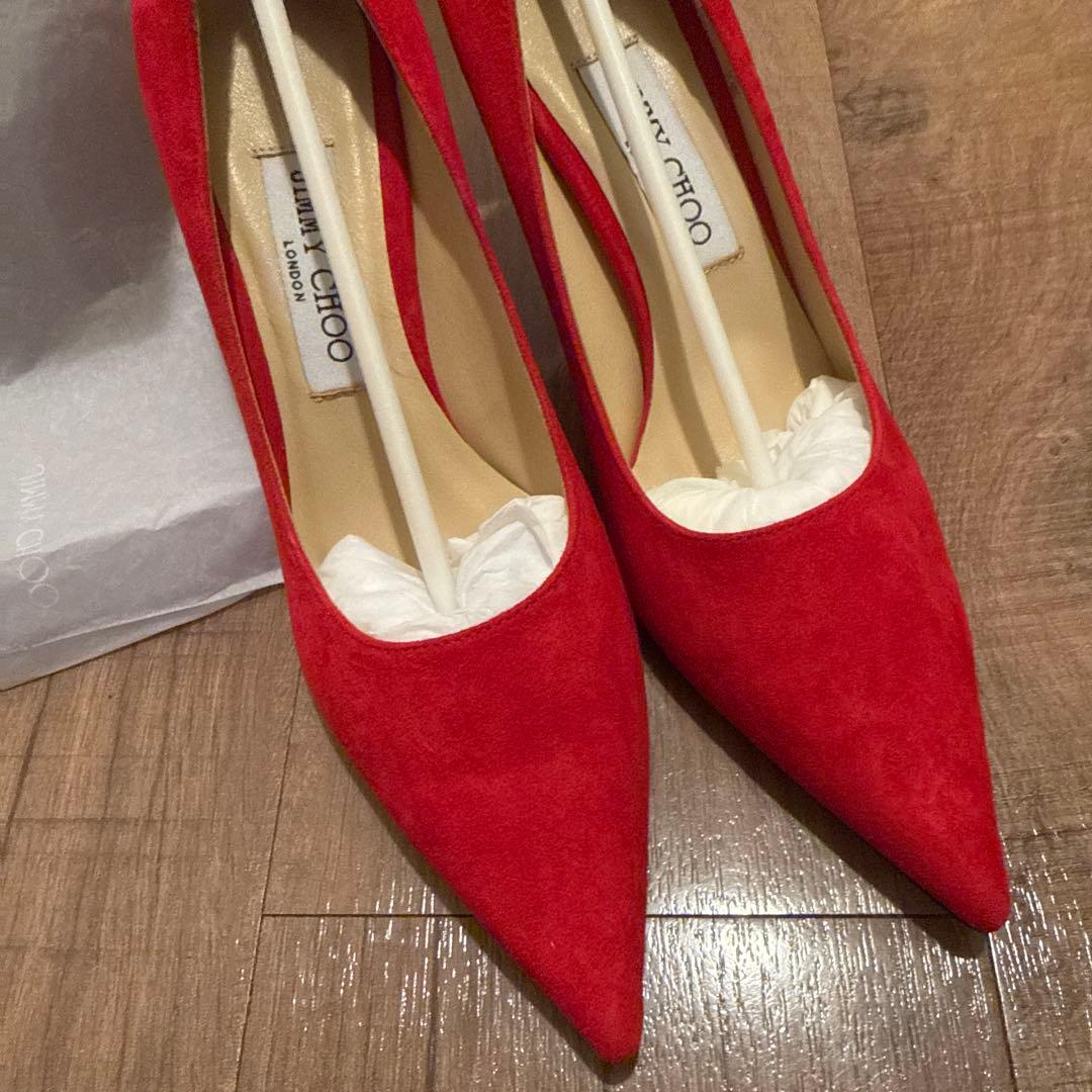 新品未使用★JIMMY CHOO スエード ハイヒール