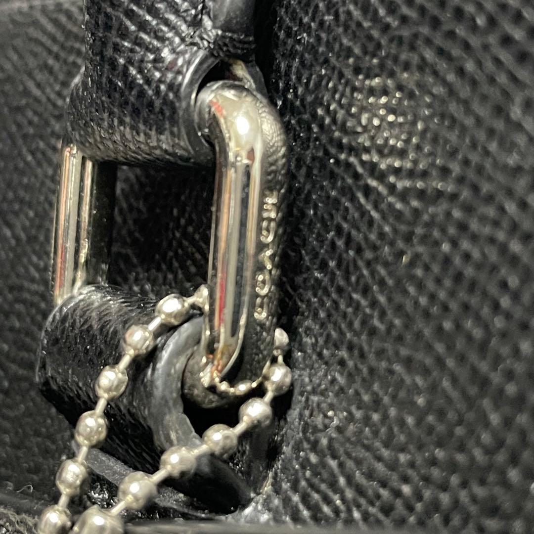 コーチ】美品 2way ビジネストート メタルロゴ サフィアーノ 84630