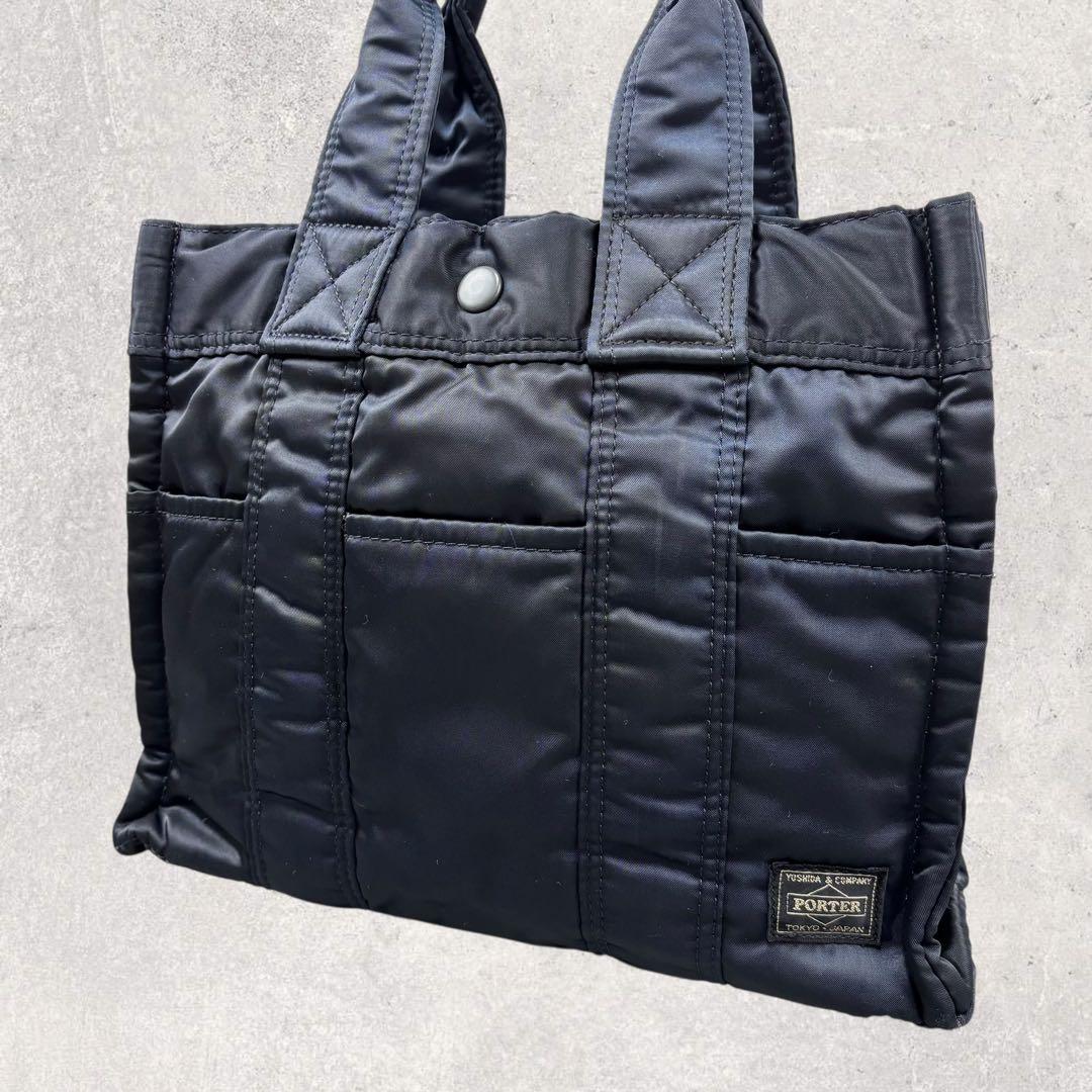 仁テイルHEAD PORTER タンカー トートバッグ S ダークネイビー