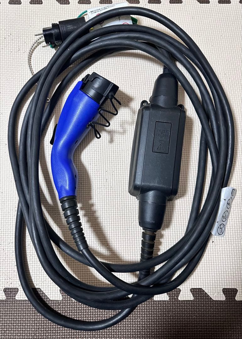 プリウスEV充電ケーブル 青色 トヨタ 純正部品 ZVW52 プリウスPHV 充電ケーブル 充電コード 電気
