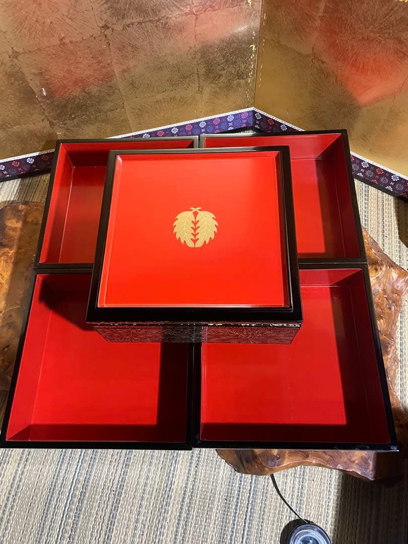 特選 輪島塗 総菊五段重箱 元箱入り 特選 輪島塗漆器 うるし 能登輪島