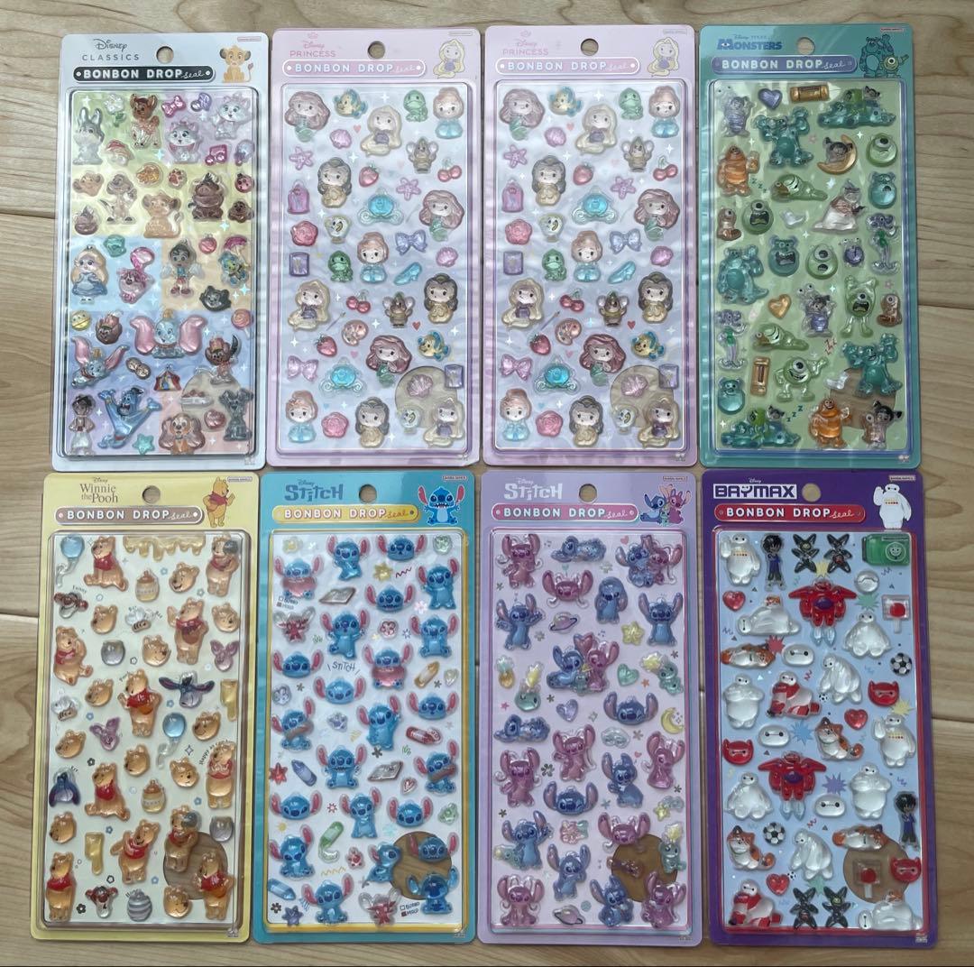 ☆専用☆ボンボンドロップシールディズニー正規品10個 サンスター文具 正規品 ボンボンドロップシール mini ディズニー