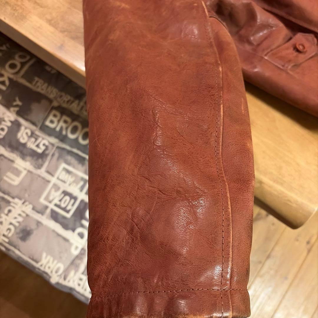 Stewart バッファローレザー ジャケット Lサイズ イタリア - メルカリ