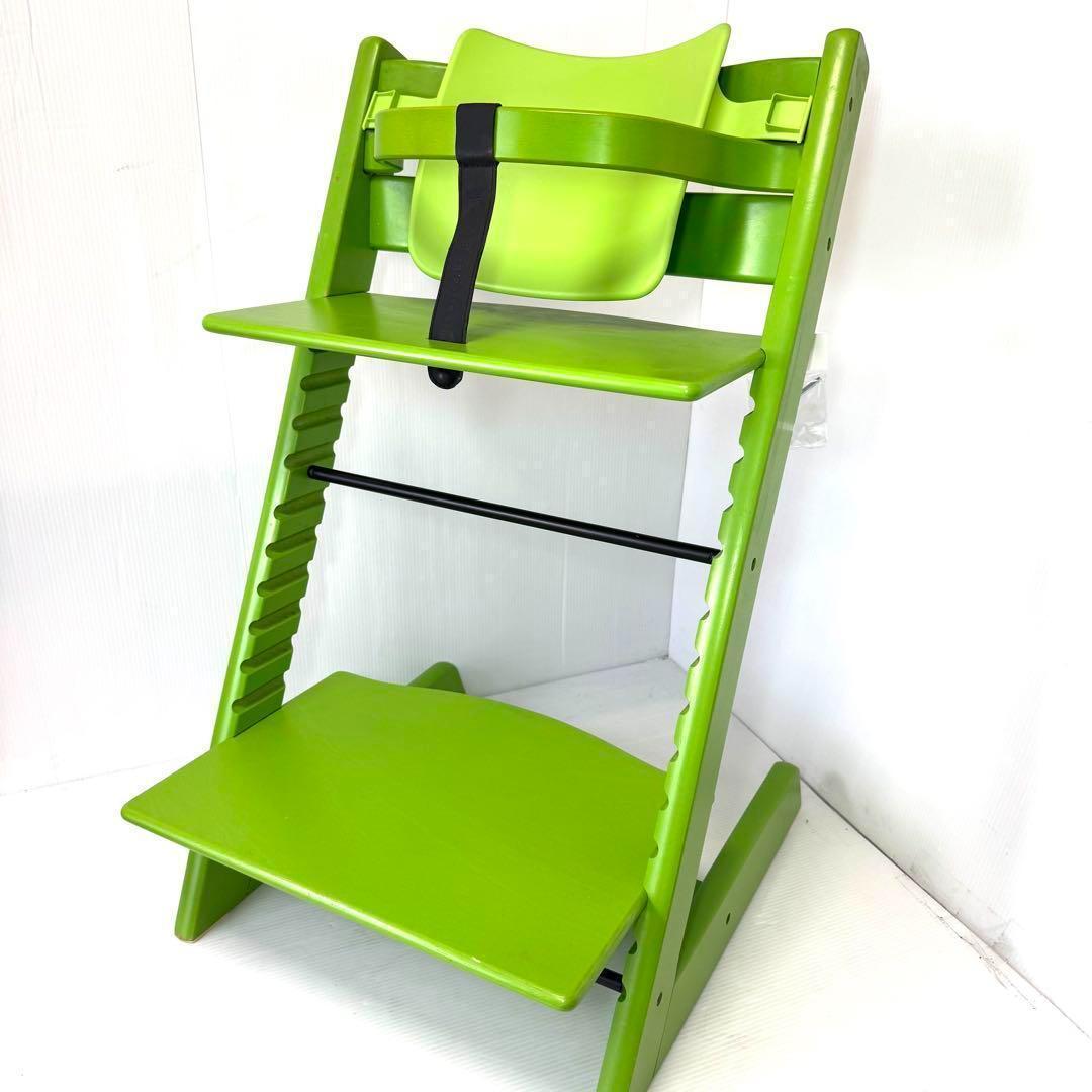 STOKKE ストッケ No.4 トリップトラップ 本革 ベビーセット