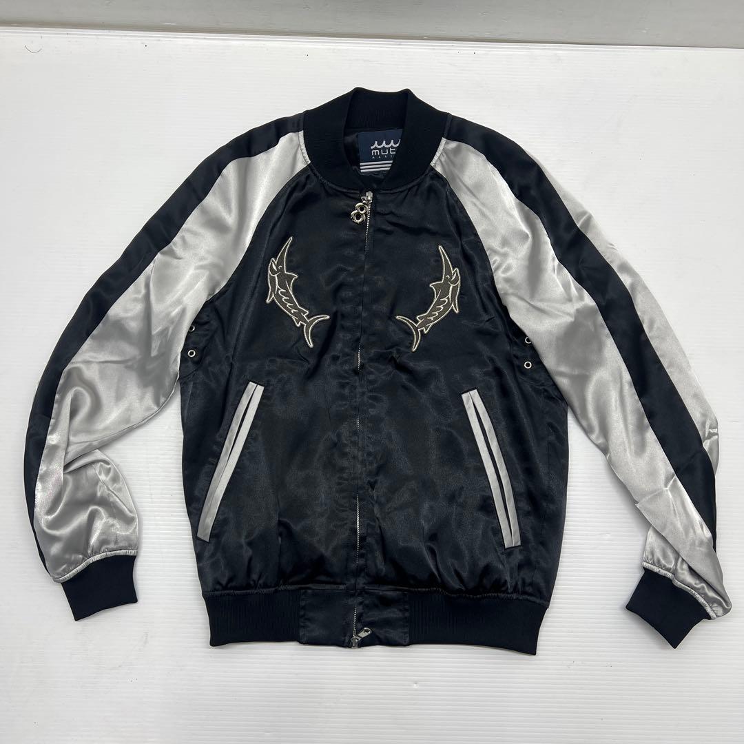 muta スカジャン ブラック/シルバー S