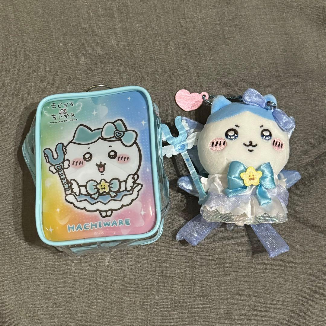 超まじかるちいかわ ハチワレ マスコット ぬいぐるみ クリアポーチ