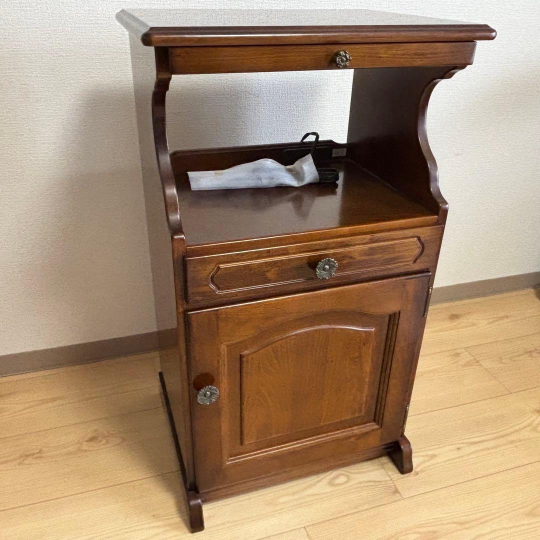 【美品】Karimoku カリモクコロニアル 電話台 サイドキャビネット
