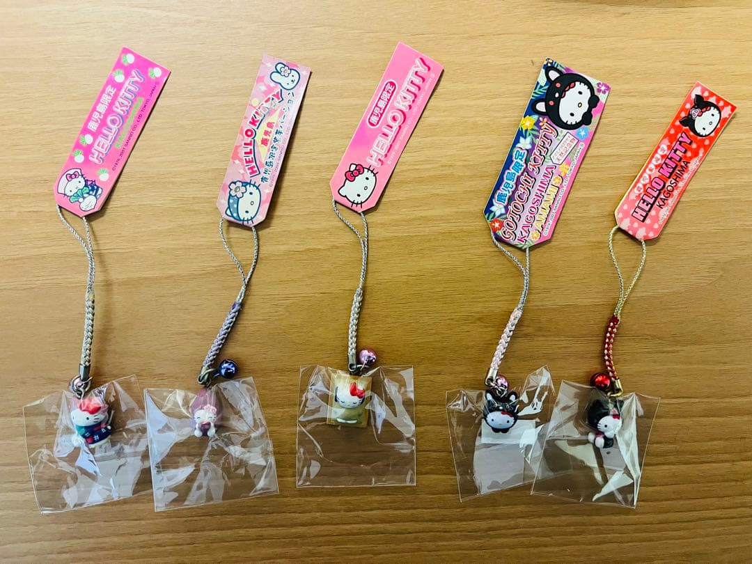 新品未使用/5個】ご当地キティ 鹿児島限定ver.根付けストラップ - メルカリ