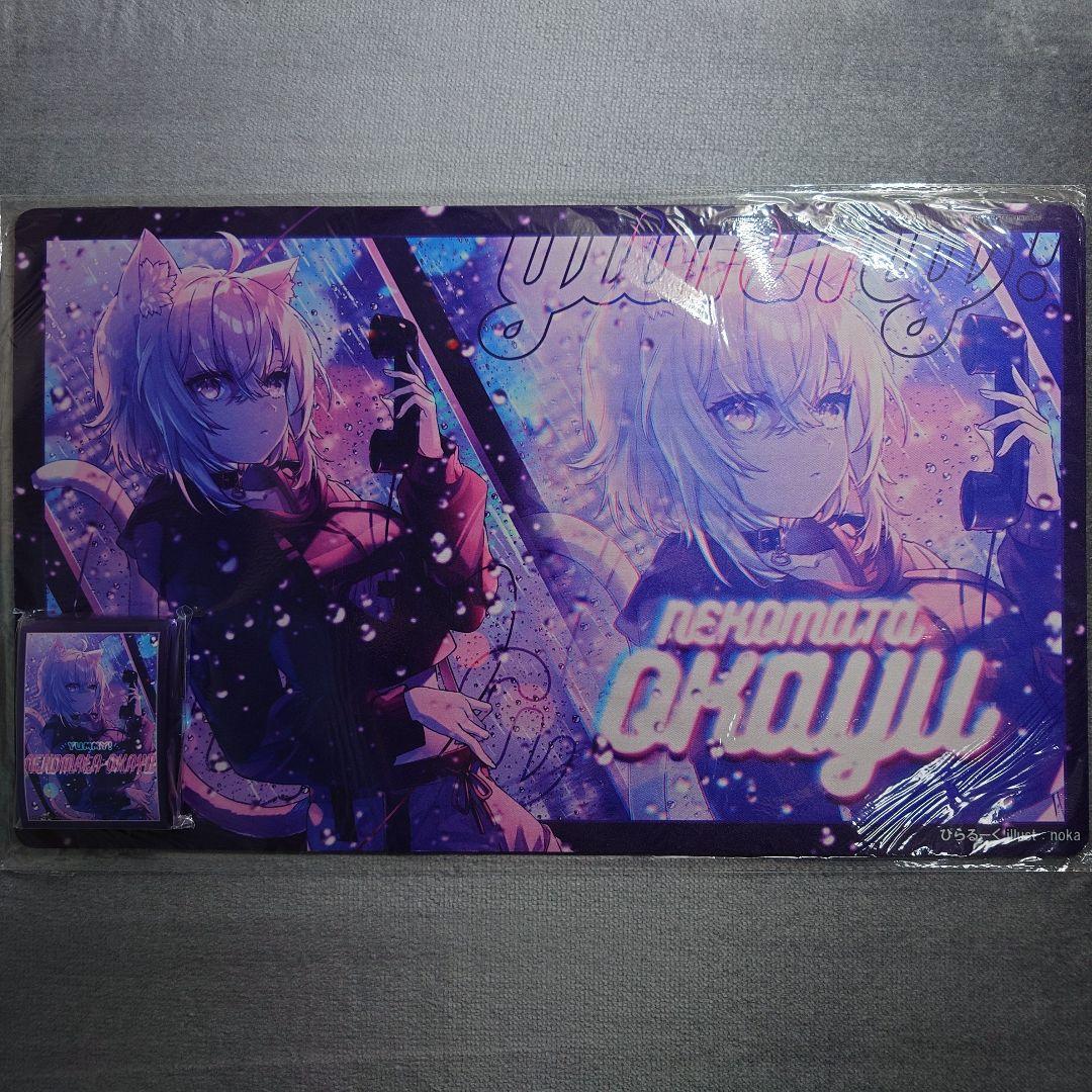 α1 ホロライブ 雨&黒電話&窓 猫又おかゆ スリーブ&プレイマット