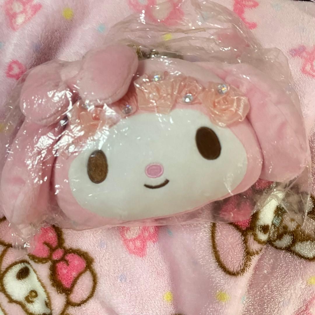 レア　マイメロ リズメロ リズリサ　ぬいぐるみ　パスケース　マスコット　ピンク