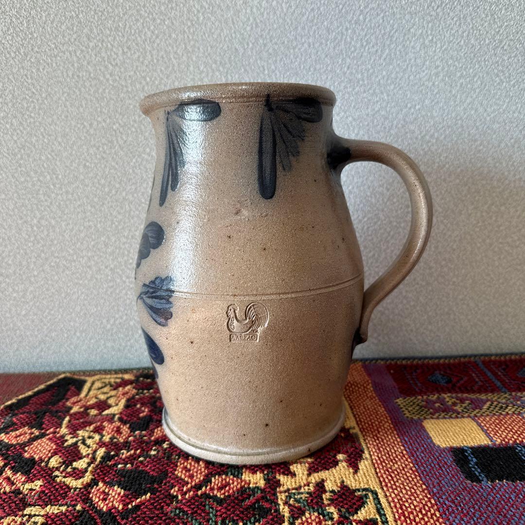 USA【Rowe Pottery】ローポタリー ピッチャー　水差し カントリー