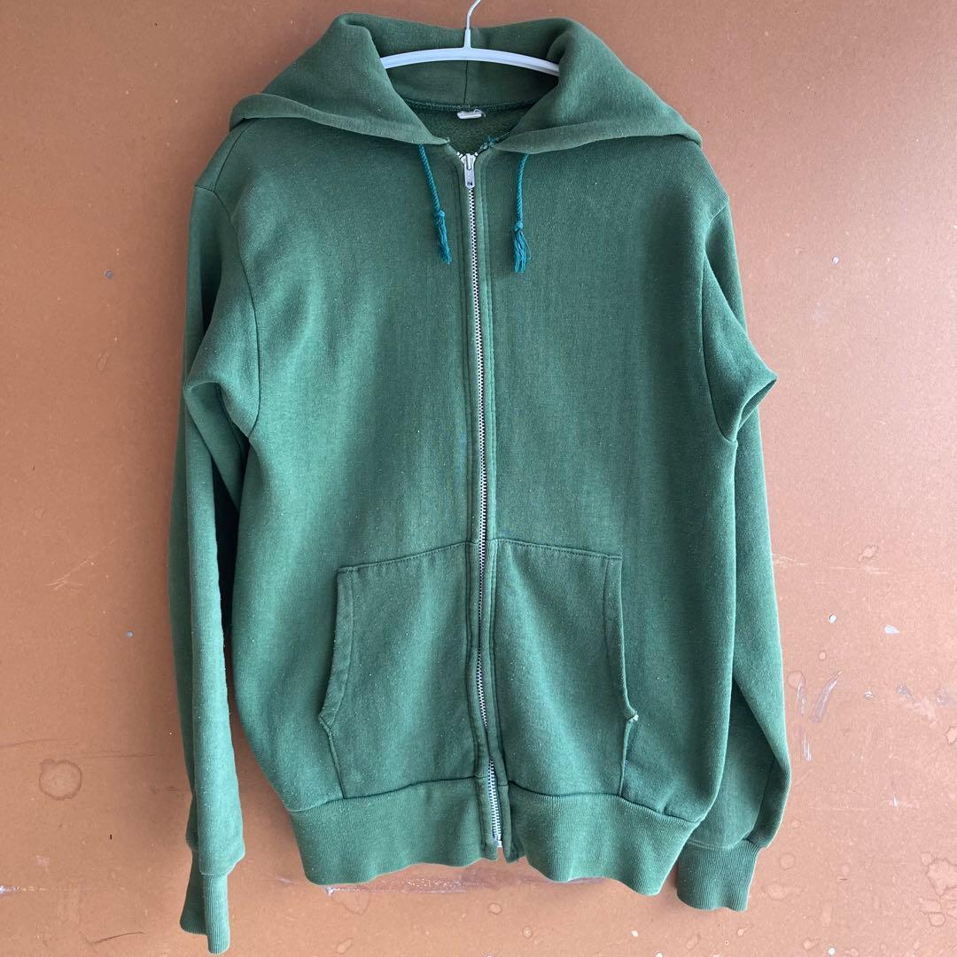 希少60sヴィンテージ パーカータロンジップグリーン