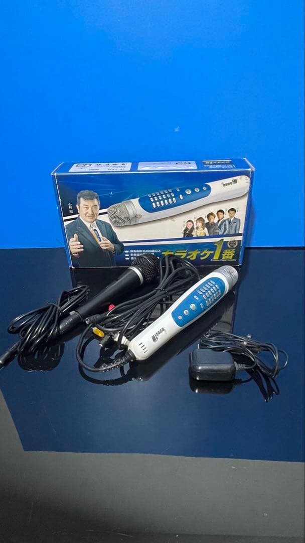 カラオケ1番 家庭用 パーソナルカラオケマイク サブマイク付き 300曲入