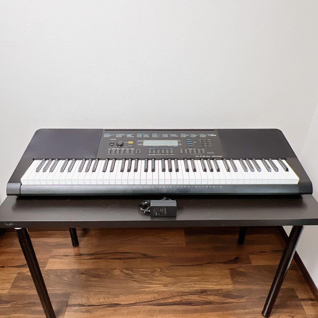 美品 CASIO 76鍵盤 電子キーボード WK-245 譜面表示 動作確認済 - メルカリ