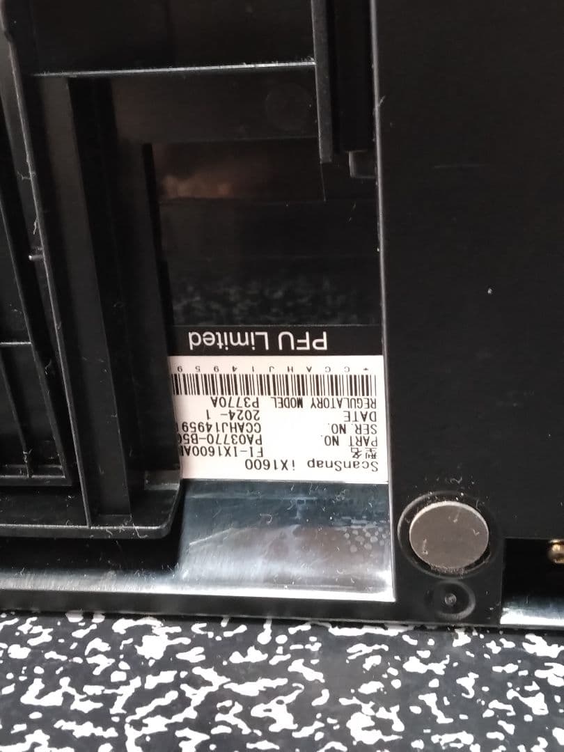 ScanSnap ix1600 レシート 領収書 書類 スキャナー 黒 リコー - メルカリ