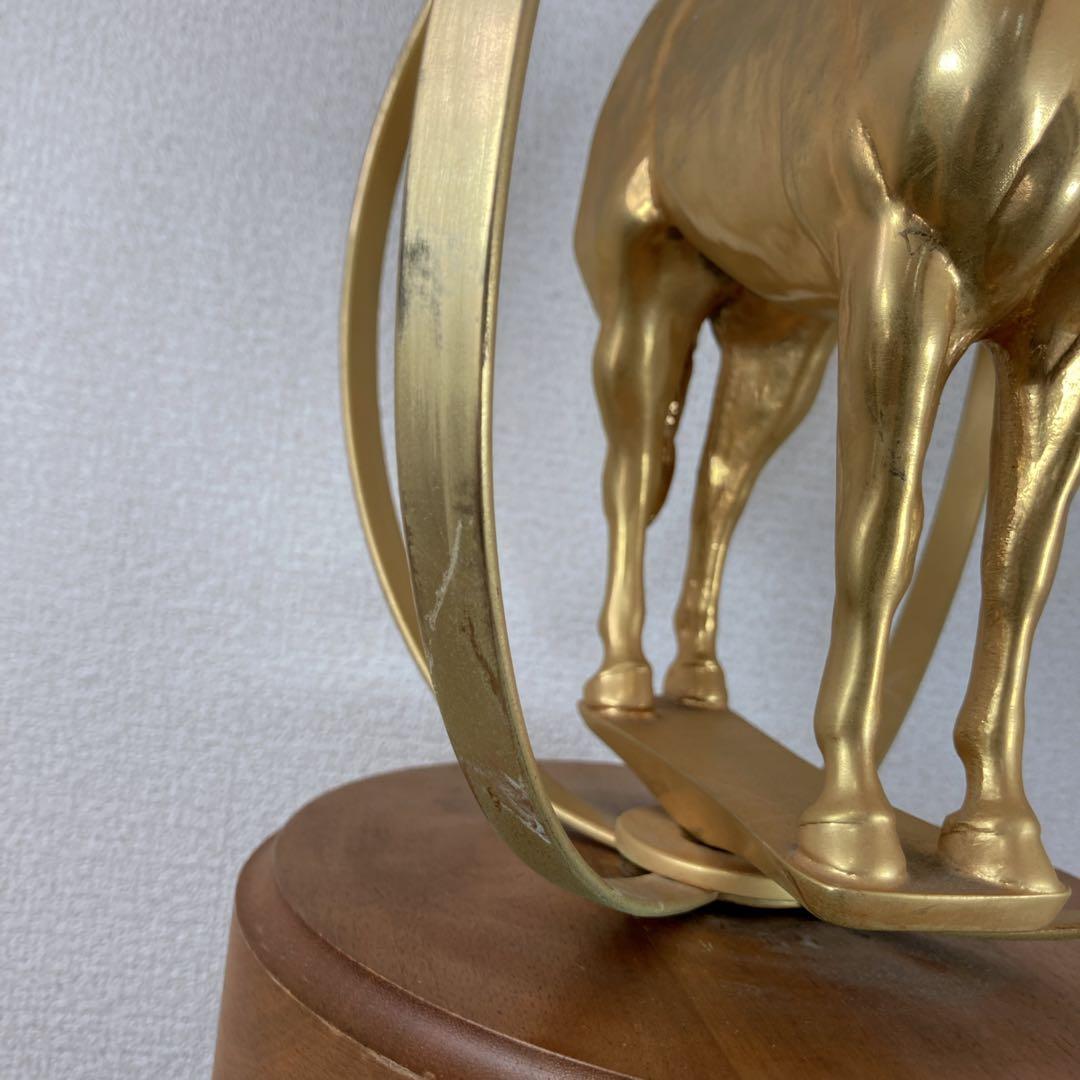 金 馬の置物 ゴールド チャンピオンシップAQHA 1998世界選手権乗馬