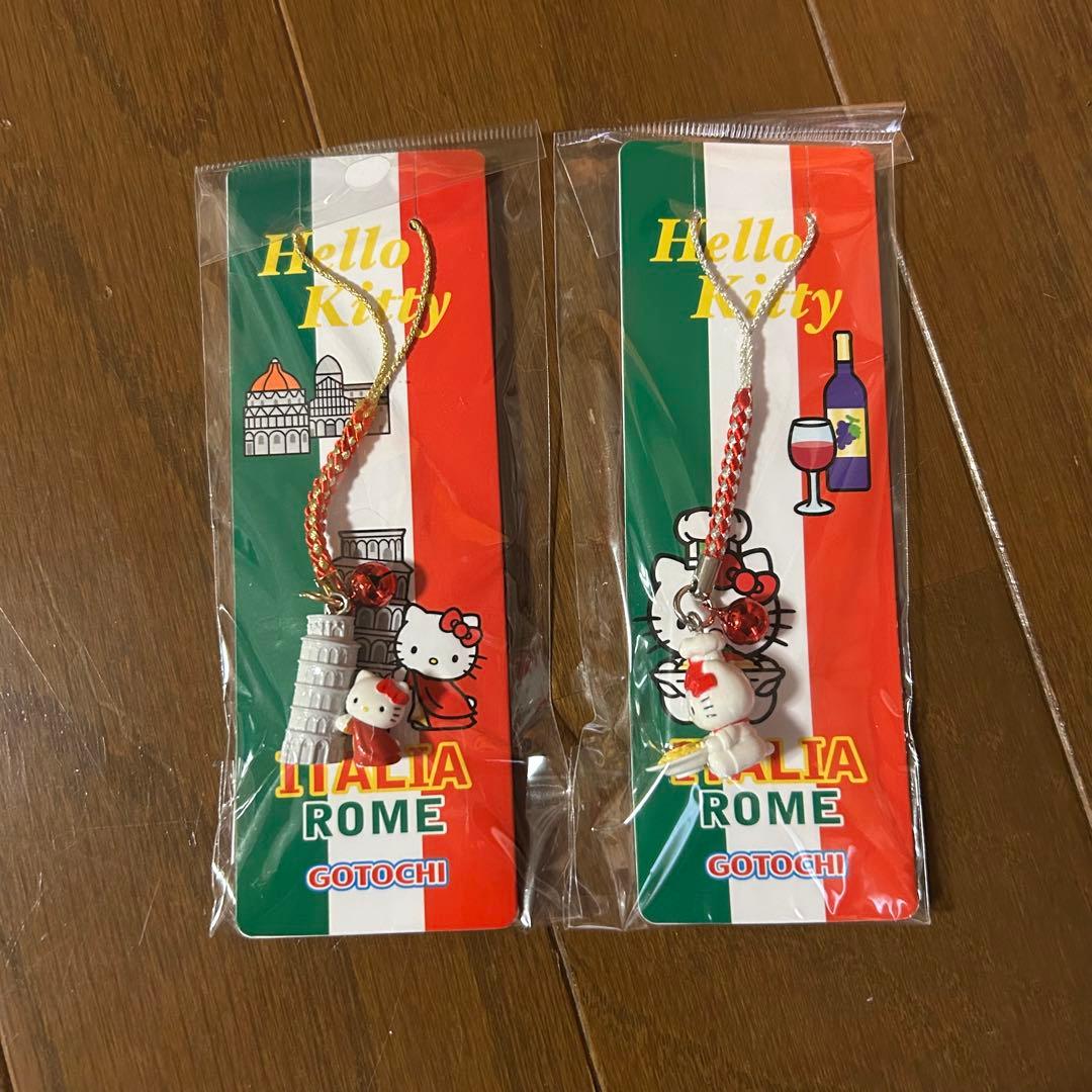 ［平成レトロ］［超激レア⭐︎］イタリアご当地キティ キーホルダー 2点セット 189182171_o4-500x500.webp