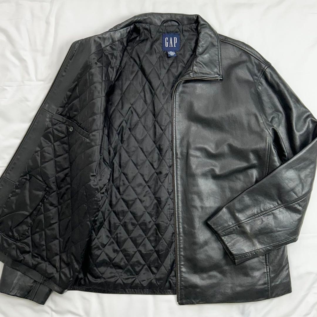 OLD GAP オールドギャップ レザージャケット 本革 牛革 ブラック