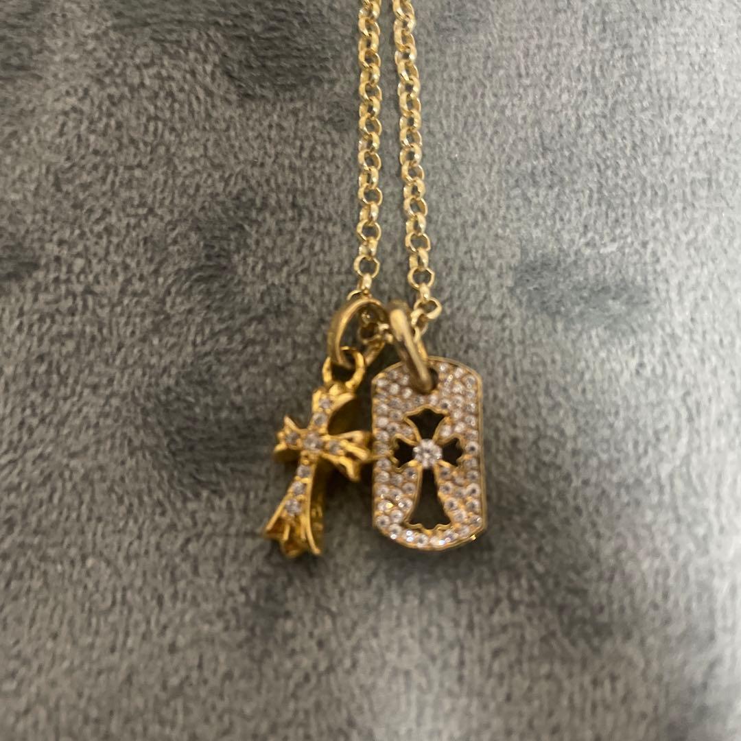 クロムハーツ ベビーファットチャーム、ドッグタグ2点セット