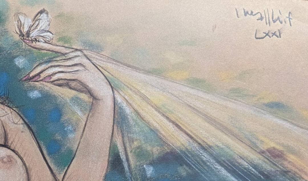 古沢岩美、「蝶」、厳選、希少画集・額装画、限定800部、人気作品