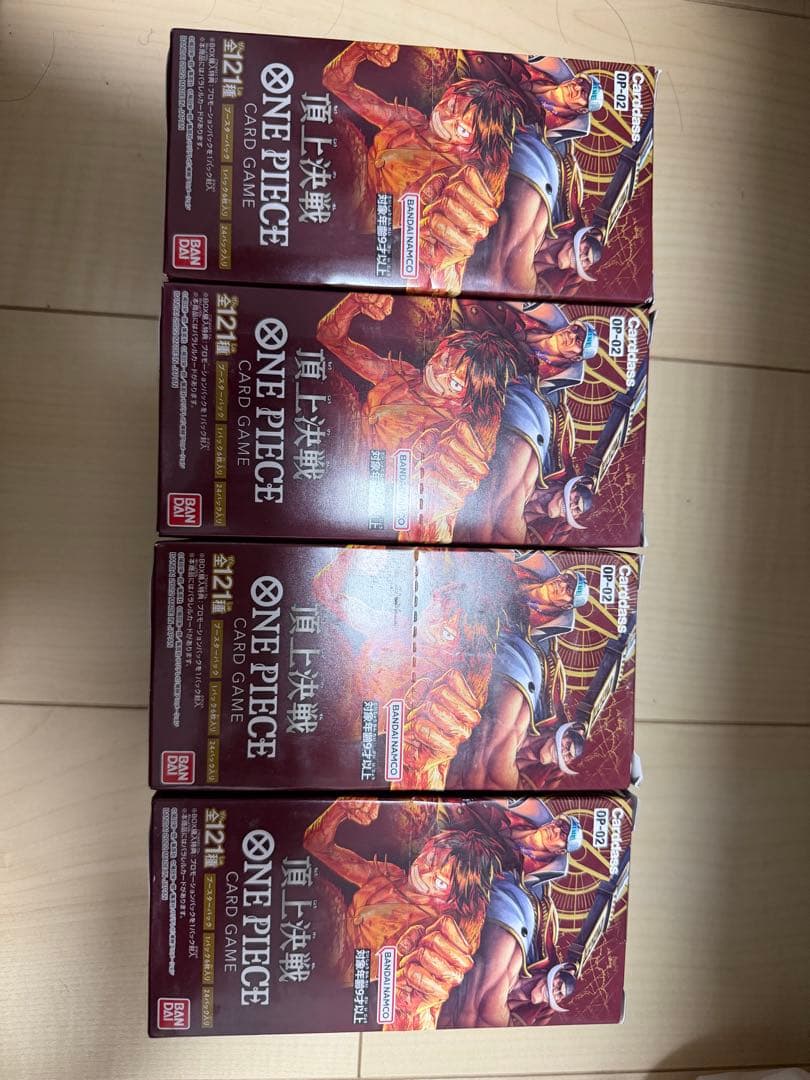 ONE PIECE カードゲーム 頂上決戦　4box テープ付き未開封