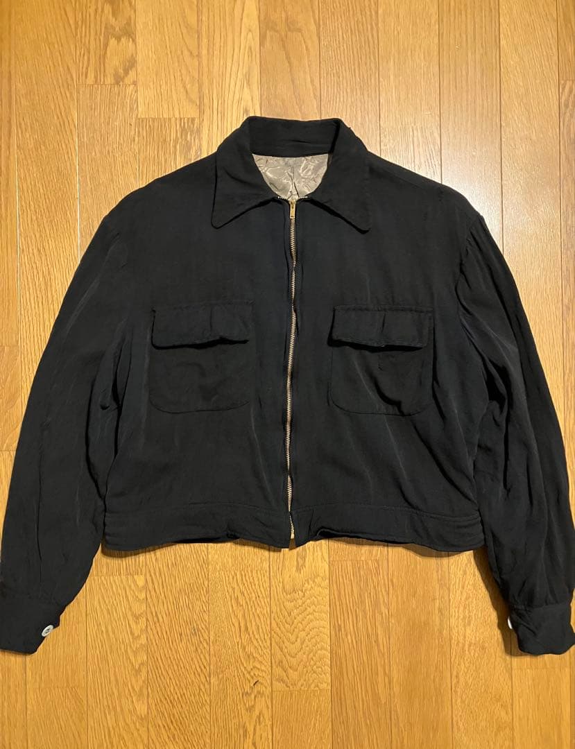 ぴ*ん様 50s vintage black gabardine