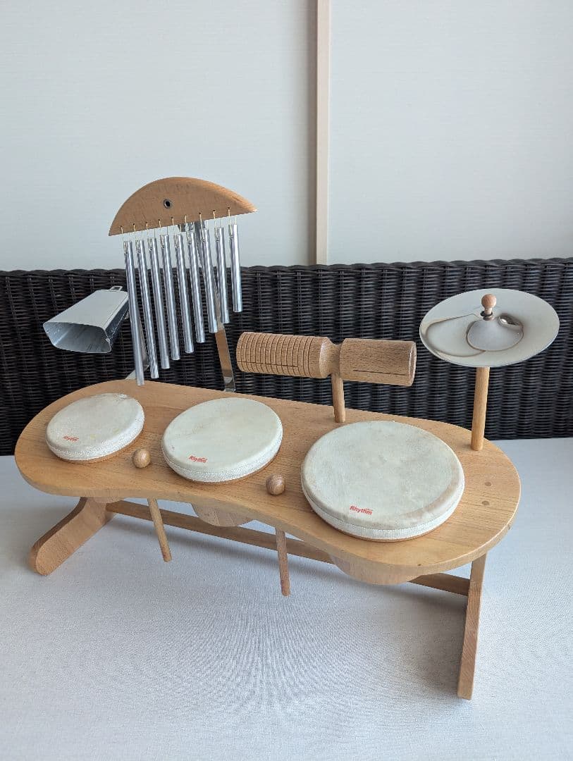 オリジナルドラムセット 知育玩具 Rhythm poco NAKANO リズムポコドラムセット - リトミックに人気の楽器のおもちゃです。