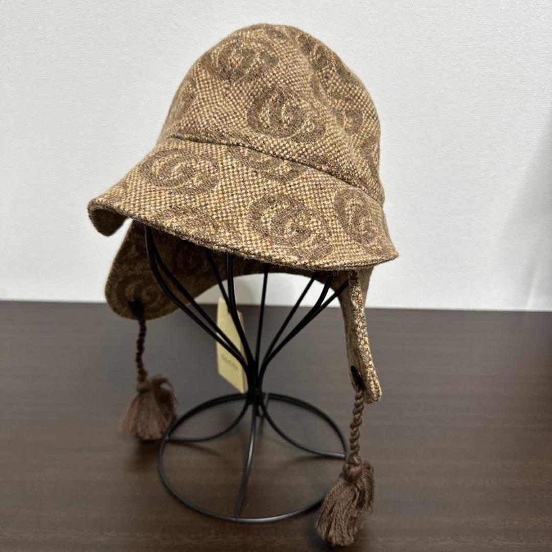 グッチ ジャンボGG イヤーフラップ ハット size S(52)帽子