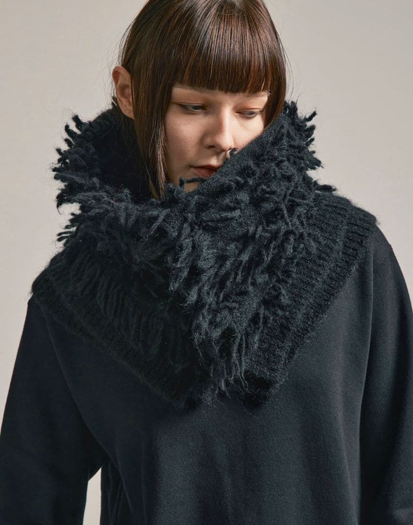 未使用 ヌードマサヒコマルヤマ 3GG Long Pile Knit SNOOD