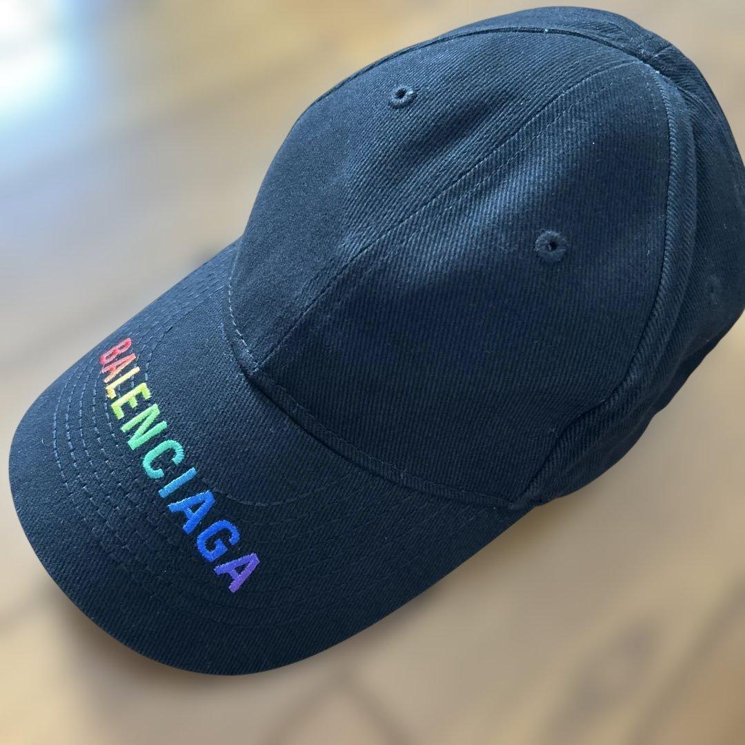 バレンシアガ　レインボー　キャップ　ベースボールキャップ