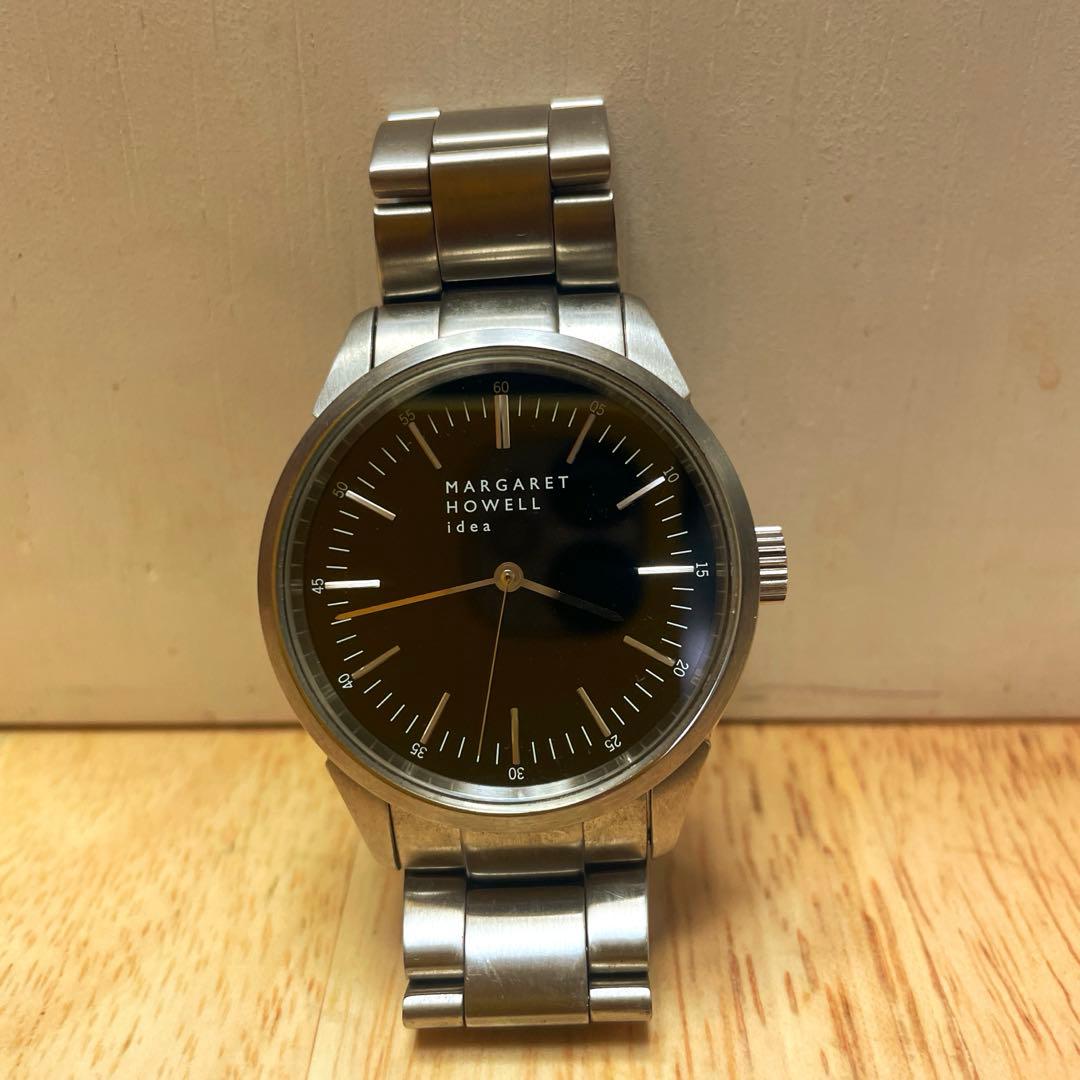 MARGARET HOWELL アナログ時計　箱付属品あり　稼働品