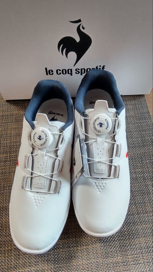 【未使用】フランス製 ゴルフシューズ ホワイト