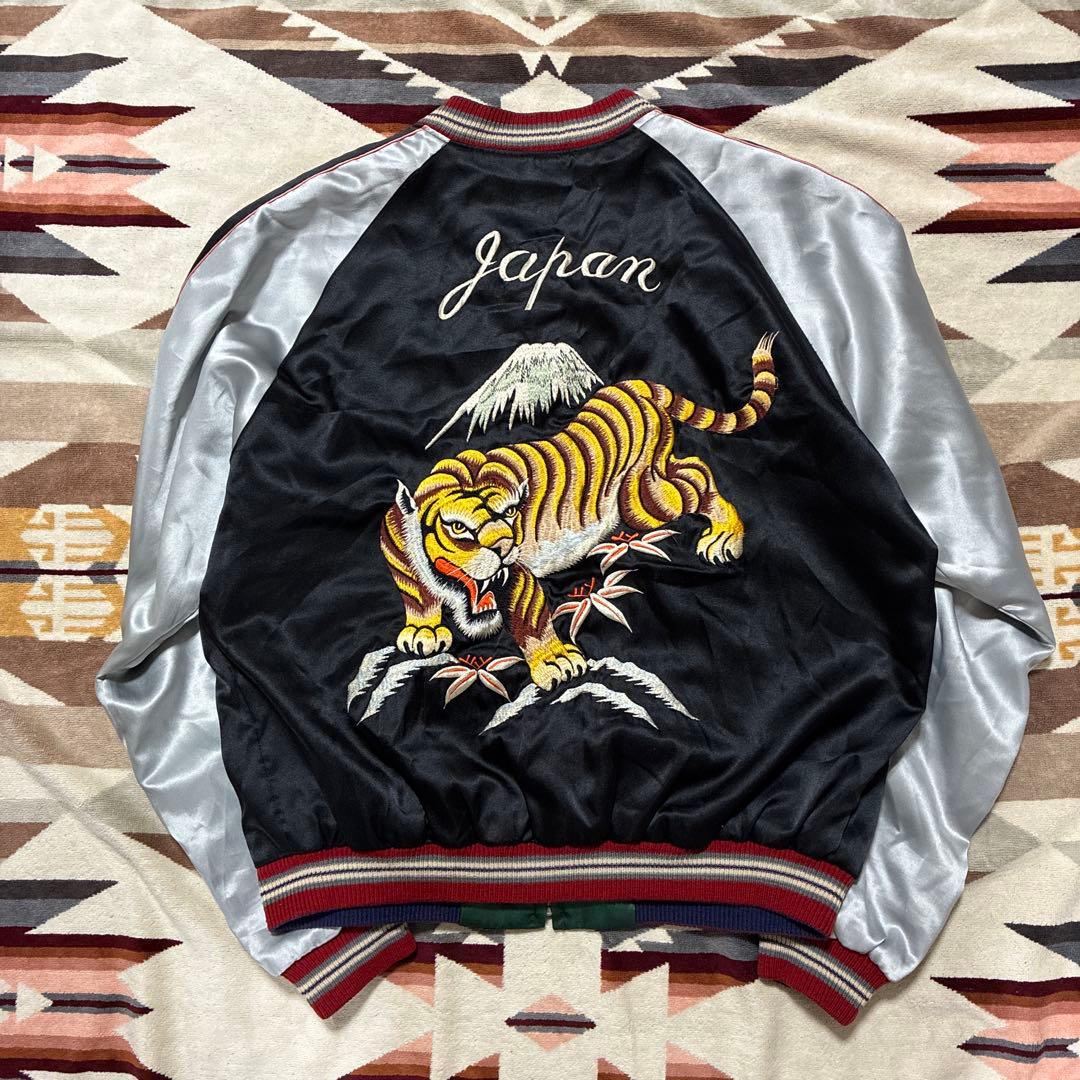 テーラー東洋M18425 虎/日本地図刺繍 リバーシブルスカジャン/スーベニア 楽天市場】【YOIDORE】日本地図 スーベニア リバーシブル スカジャン