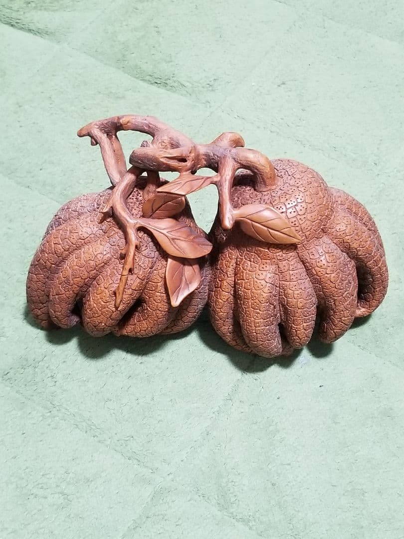 木彫 仏手柑 ぶっしゅかん 縁起物 李朝 中国美術 工芸品 ぶしゅかん