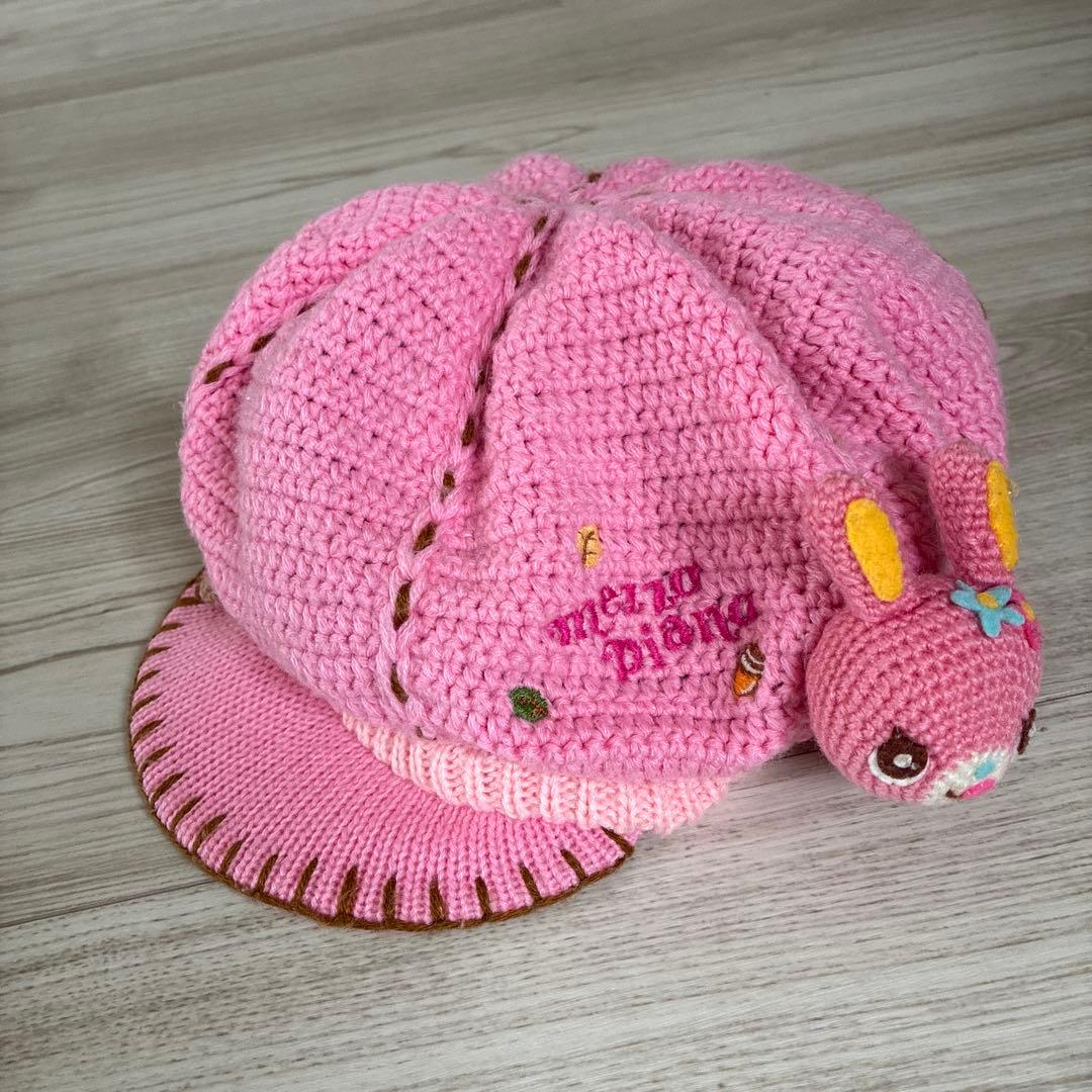 【希少】メゾピアノ　ニット　キャスケット帽子　どんぐり　みみぽぽちゃん
