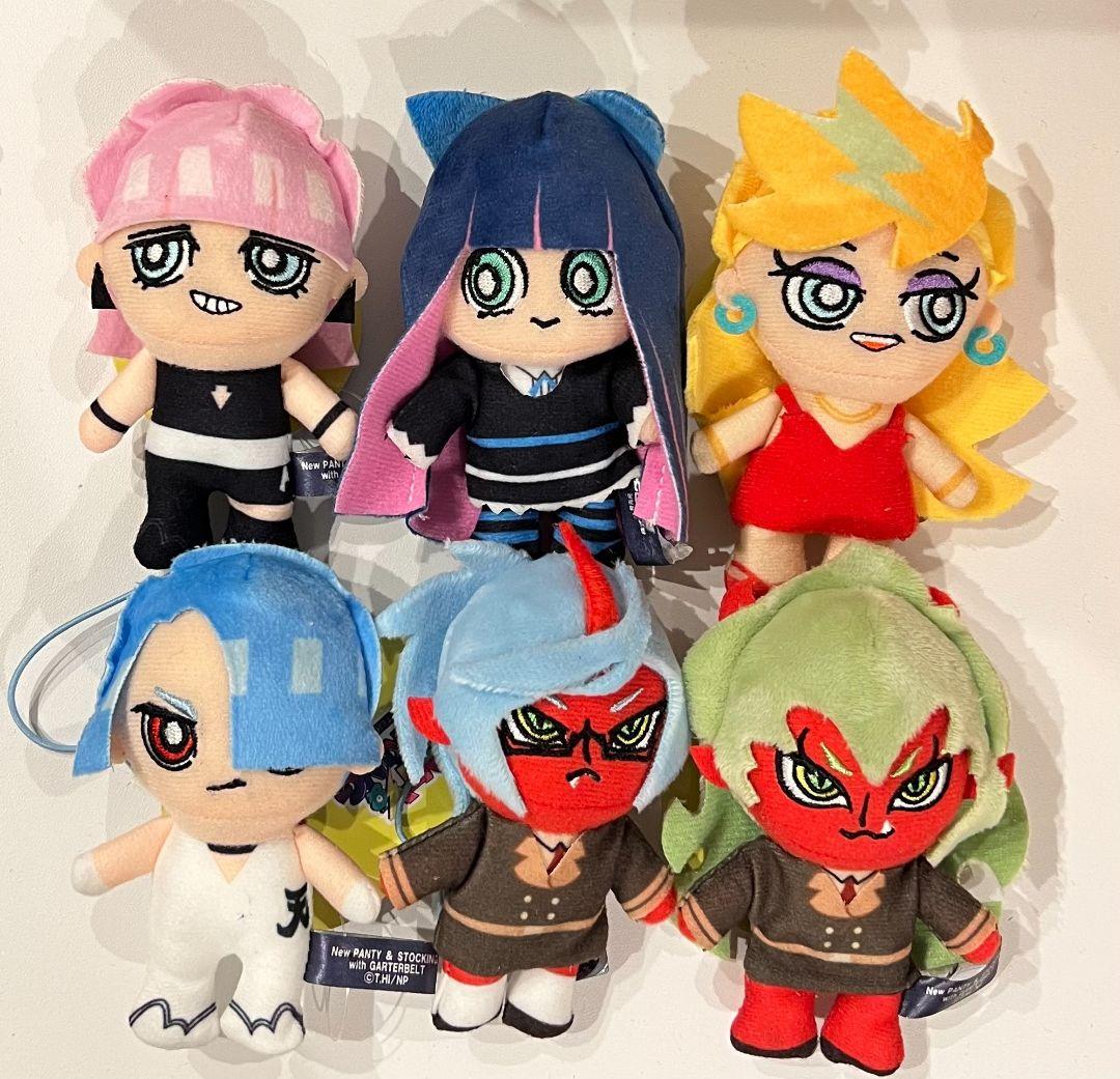 New PANTY ＆ STOCKING マスコットぬいぐるみ 全6種セット