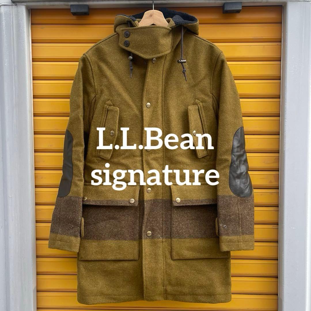 E*y様 美品☆LLビーンシグネチャー S ウールメルトンフーデットコート