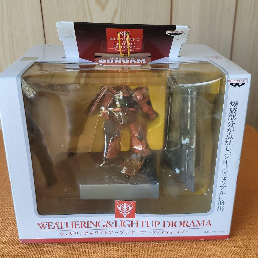 2004年製造　未開封ウェザリング&ライトアップジオラマ～アムロVSシャア～