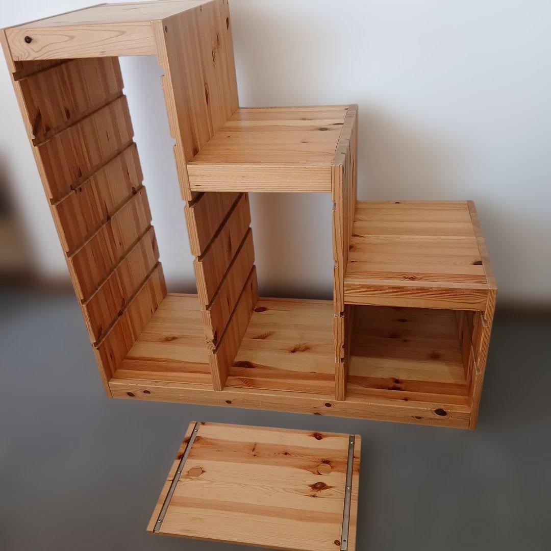 すずりんイケア トロファスト 収納棚　IKEA　階段　棚板1枚付き