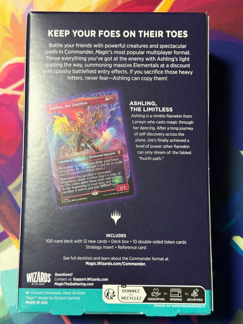 新品未開封】(英語版)ローウィンの昏明 統率者デッキ エレ