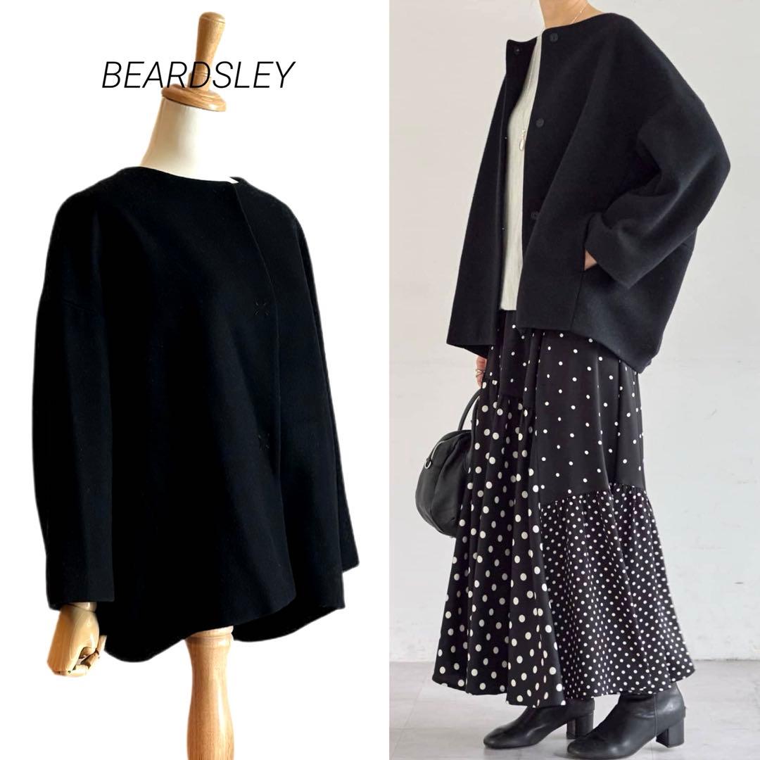 【BEARDSLEY】 後ろぷっくりウールショートコート