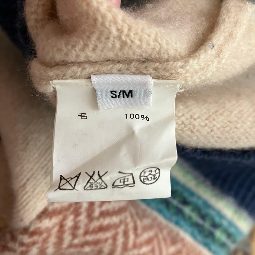 しゅんさま ERIBE SCOTLAND ウール ニット Vネック S M - メルカリ