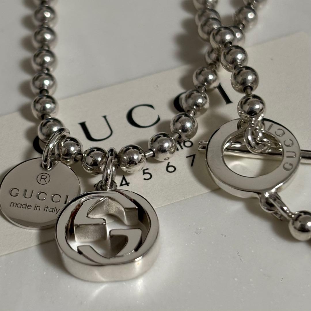 GUCCI 新品同様品　インターロッキングネックレス　極美品　925シルバー GUCCI 新品同様品 インターロッキングネックレス 925 極美品｜Yahoo
