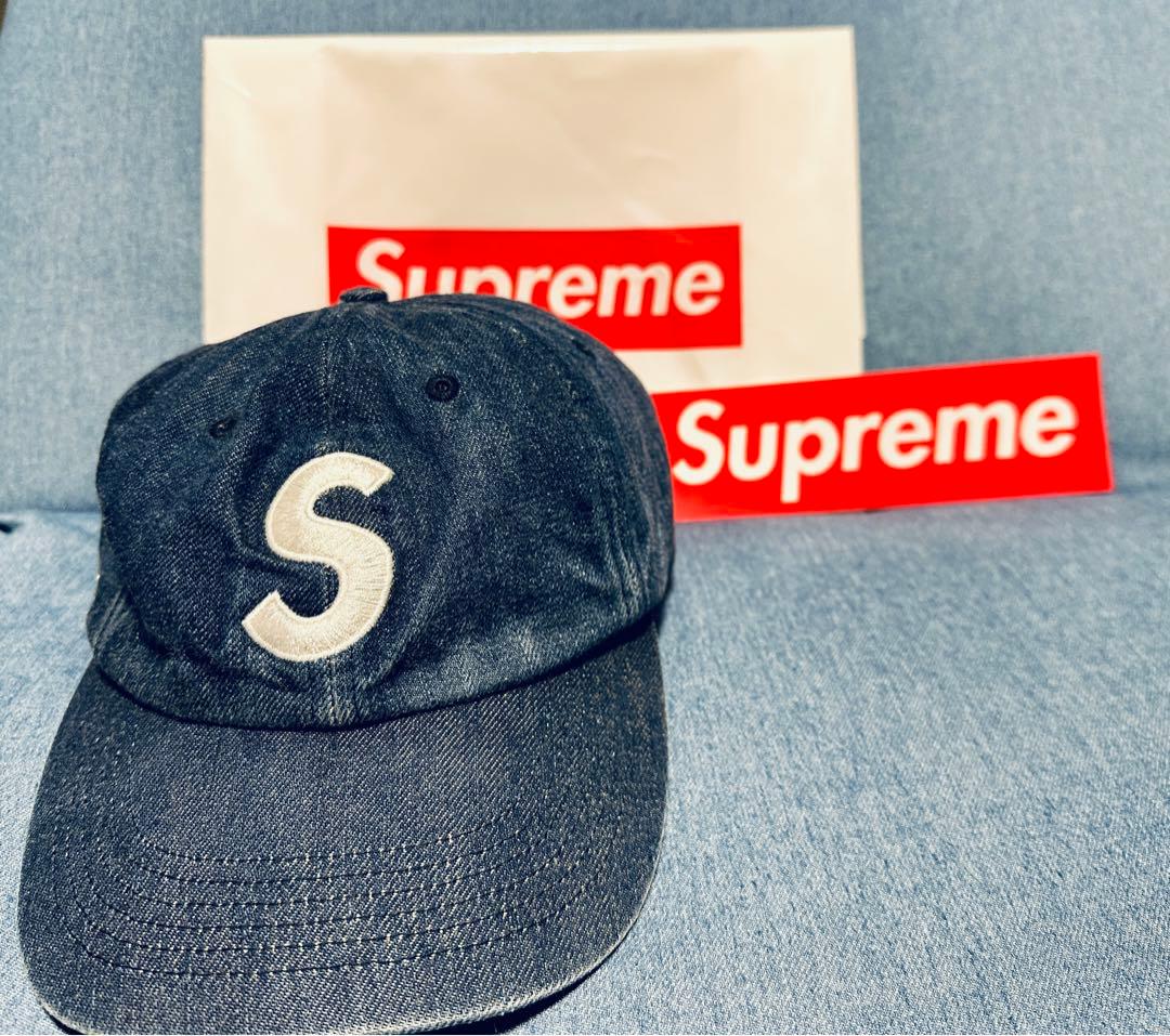 Supreme Kevlar Denim S Logo 6-Panel cap