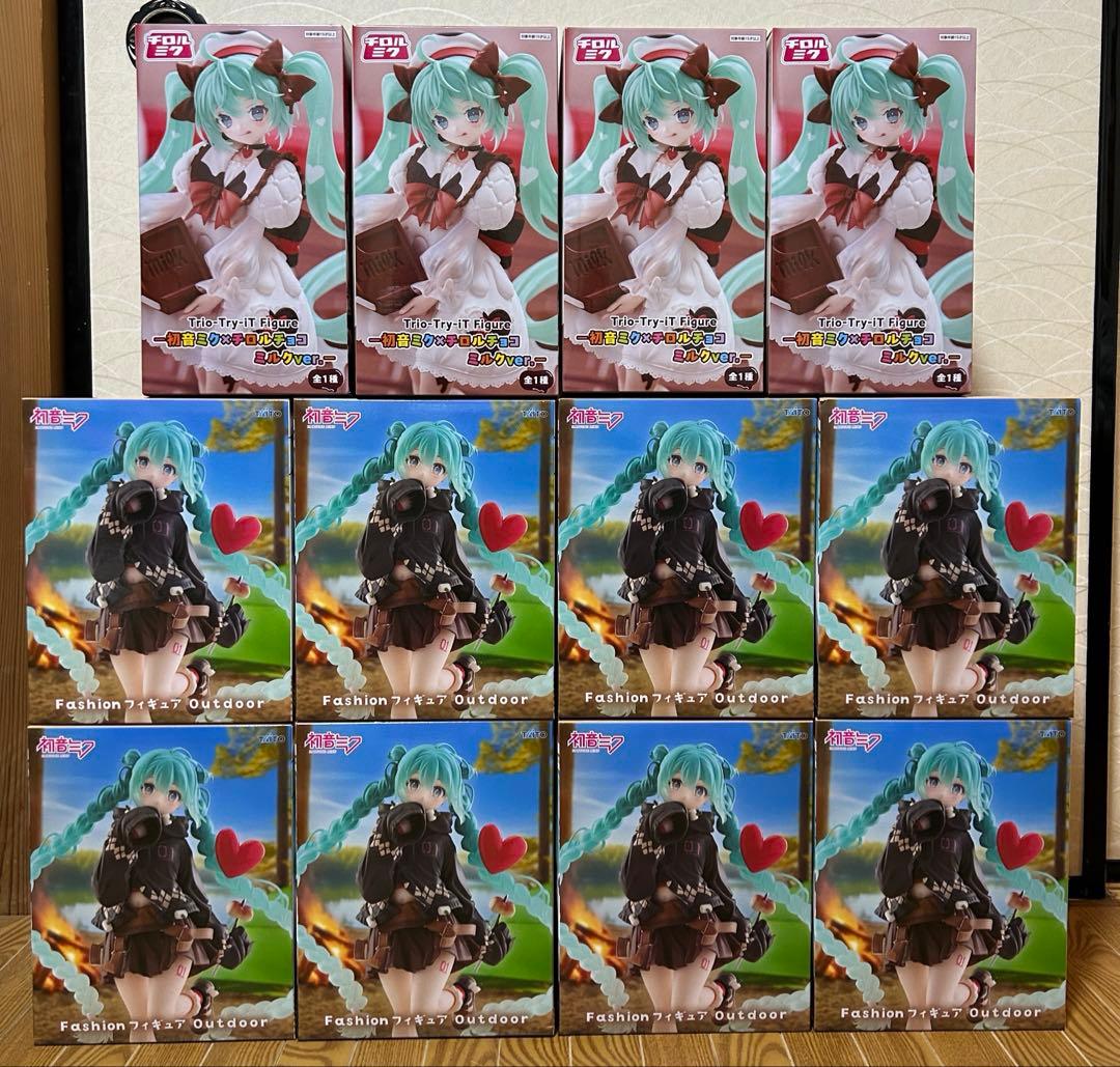 最新作　プライズフィギュア　初音ミク チロルチョコ outdoor 12点 初音ミク×チロルチョコのコラボ「チロルミク」を記念したプライズが