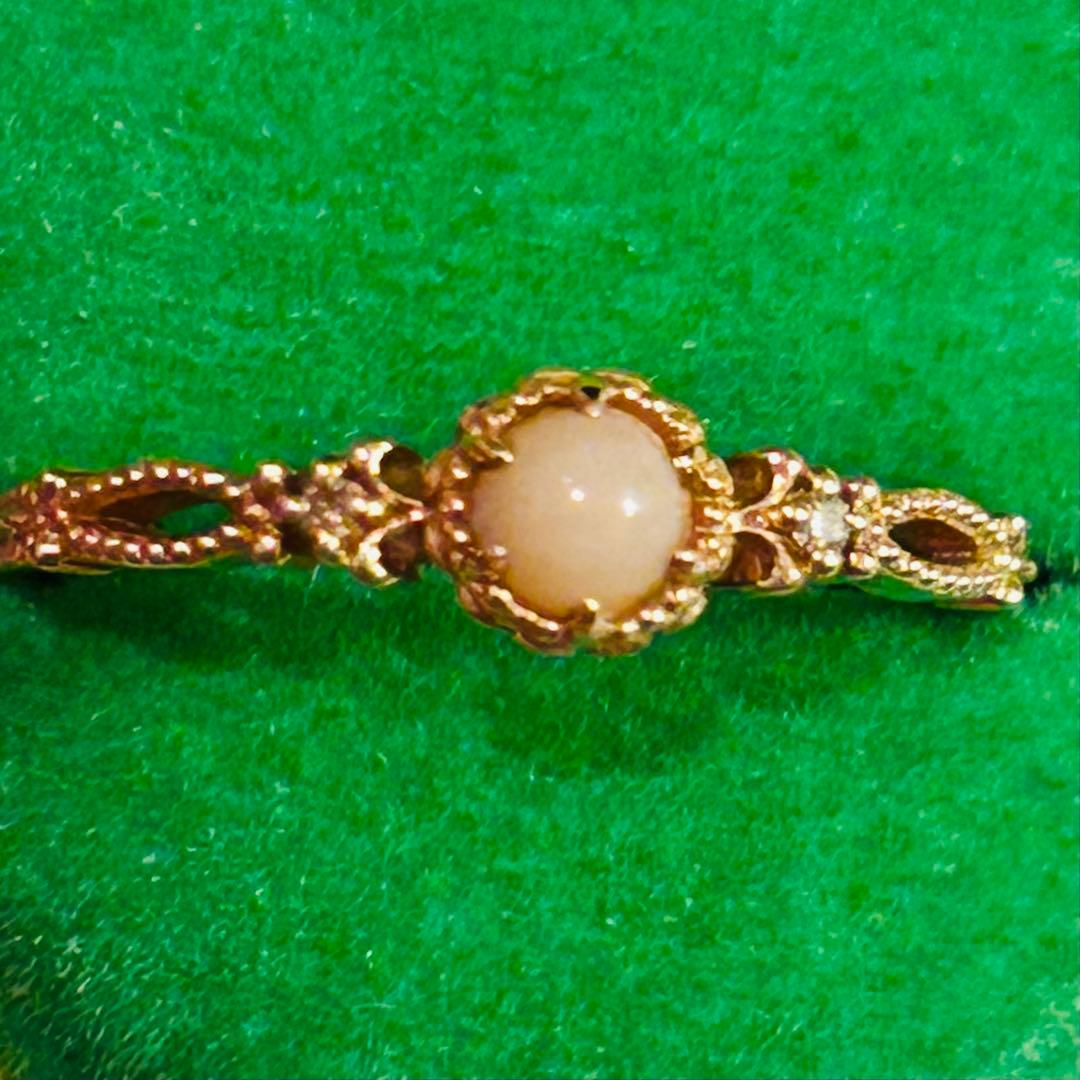 ノジェス　ピンキーリング　さんご　珊瑚　K10